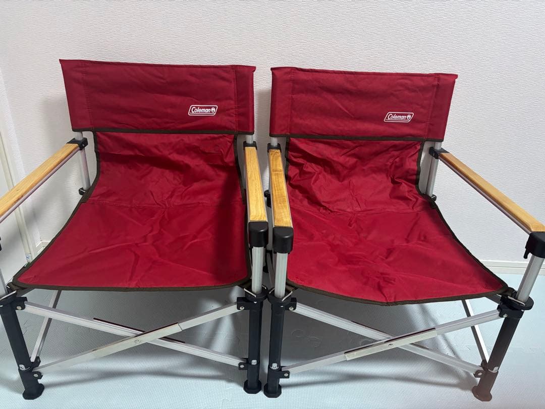 コールマン ツーウェイキャプテンチェア （レッド） 2脚セット