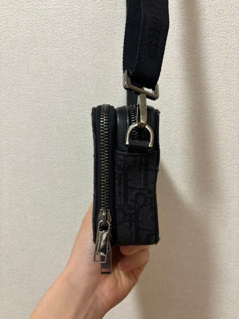 【早い者勝ち】Dior ブラック ショルダーバッグ　オブリオーク　ジャカード