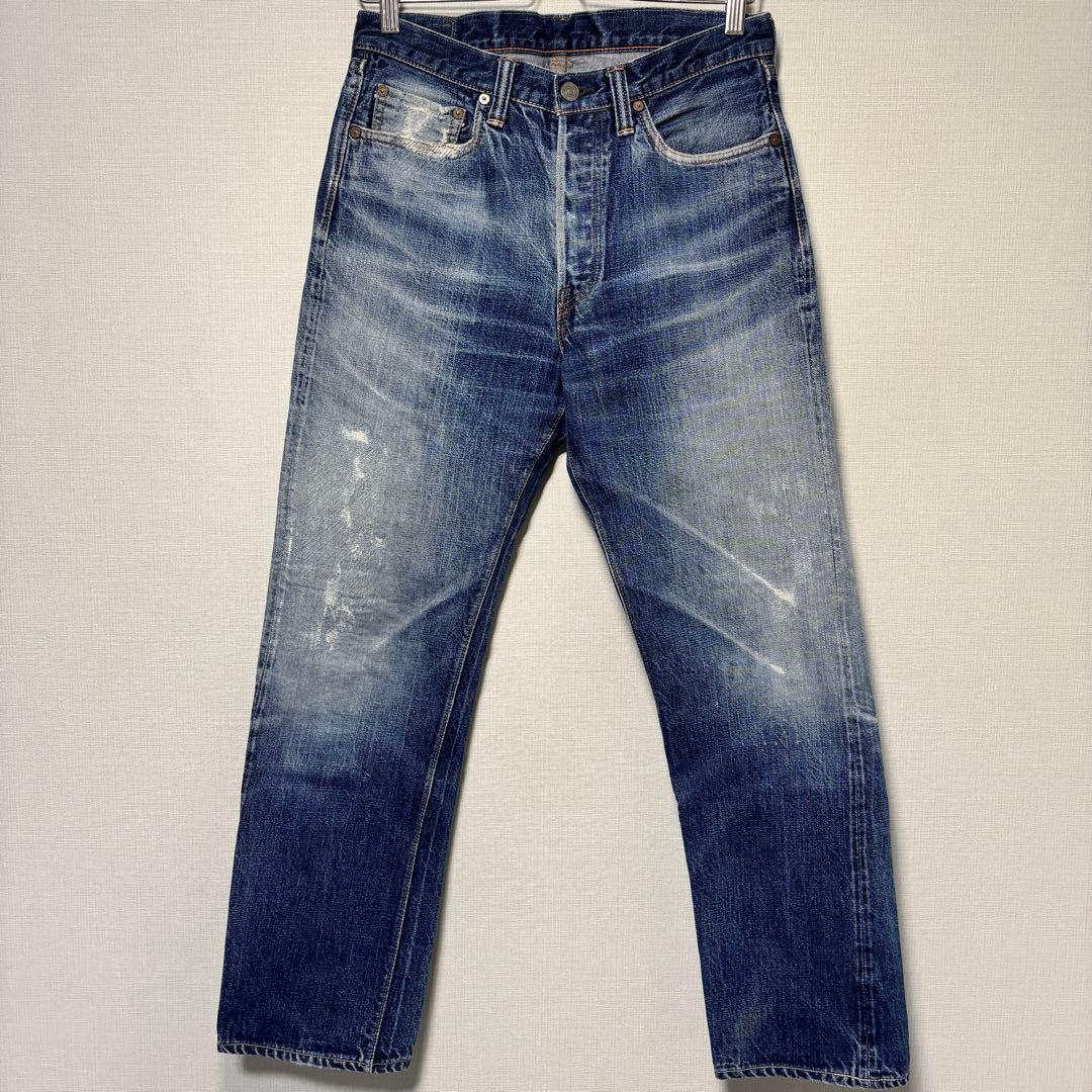フルカウント 1101 デニムパンツ 濃淡ヒゲ 30