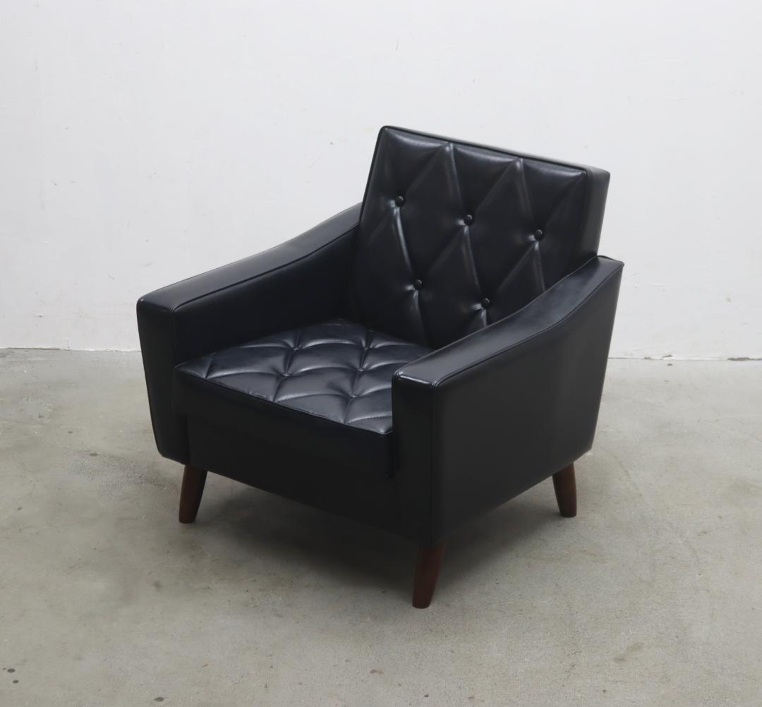 ※※専用※※　カリモク60 ロビーチェア 1シーター ブラック 黒 レトロ 2