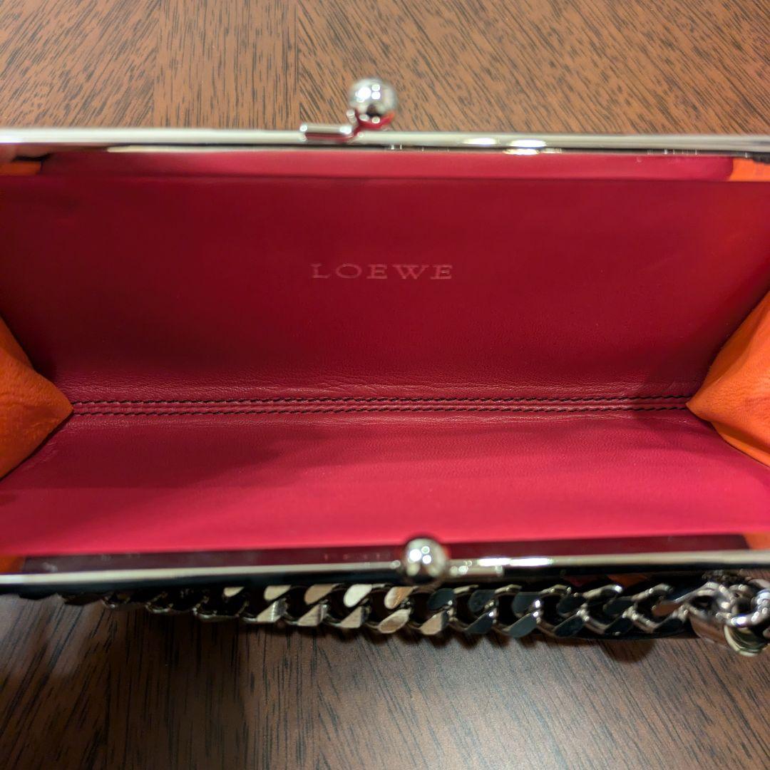 LOEWE ビジュー付きミニバッグ