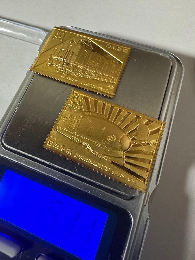 希少　松本徽章工業　純金刻印　純金/純銅　5.11g 純度保証　2枚セット