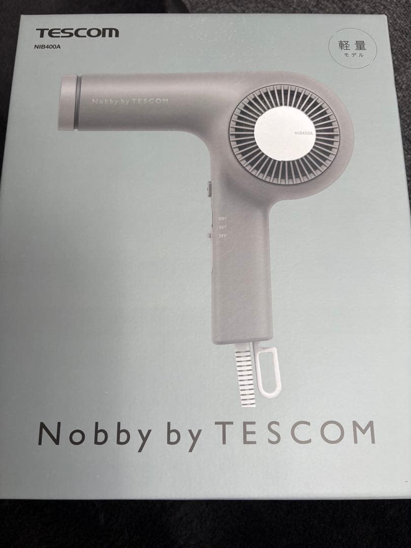 TESCOM Nobby NIB400A ヘアドライヤー スモーキーグレー