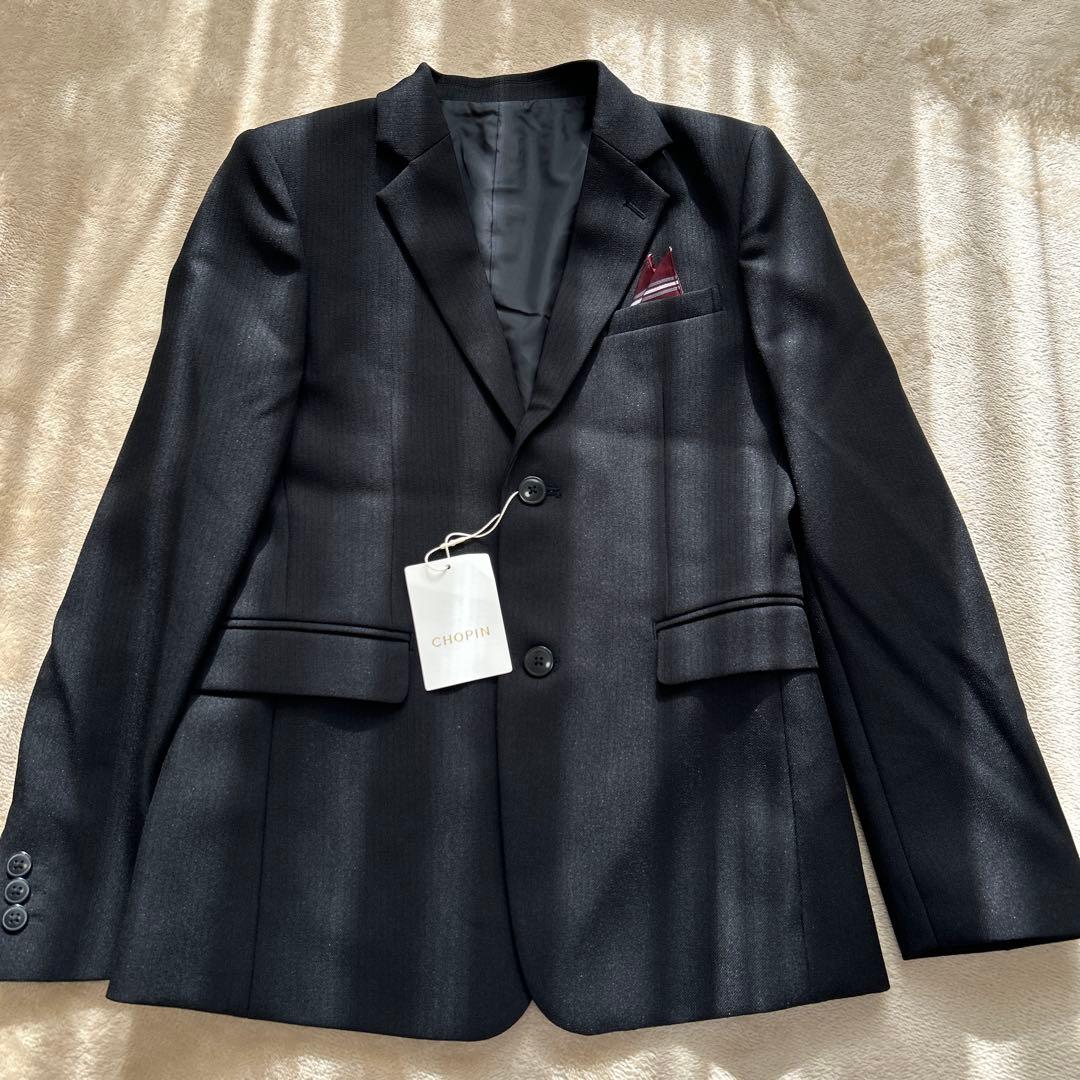 ✨新品✨ショパン　160cm フォーマルスーツ4点セット　ブラック　卒業　卒服