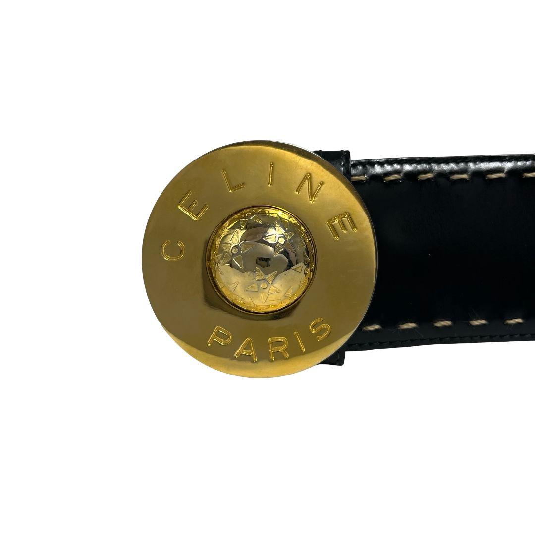 【 激レア☆ 】 セリーヌ　スターボール　バックル　ゴールド　レザー　ベルト