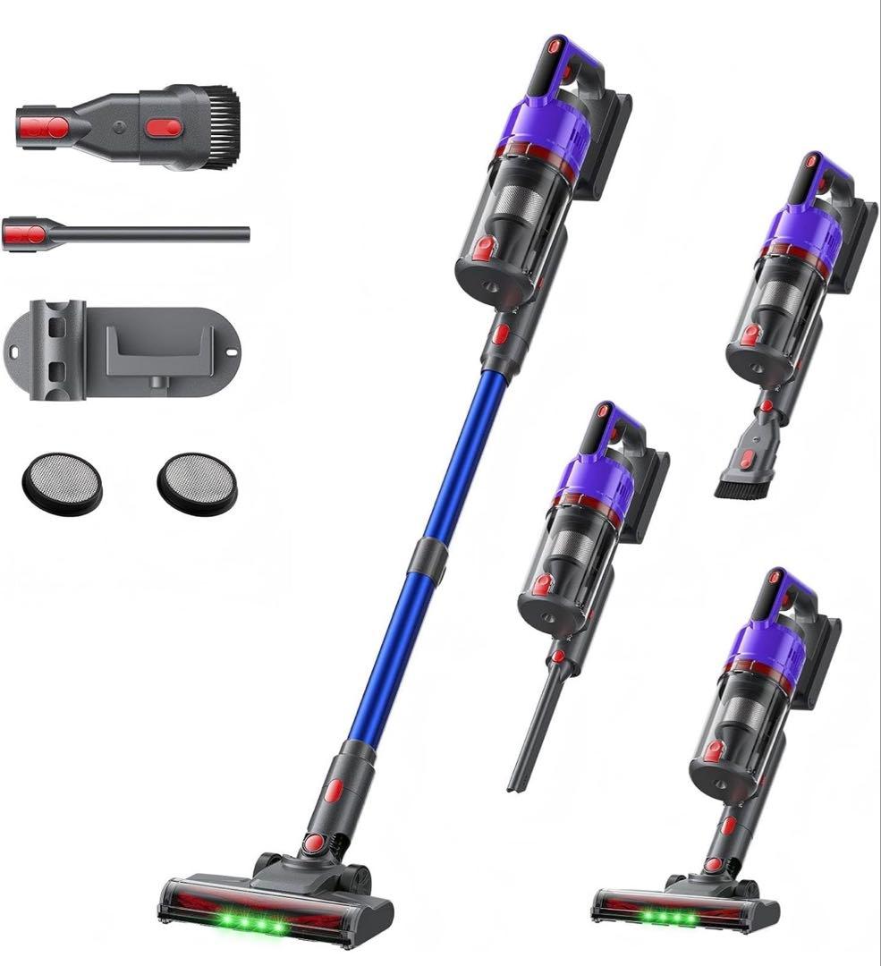 最終値下げ♡掃除機 コードレス 【75kPa強力吸引】 自立式 サイクロン