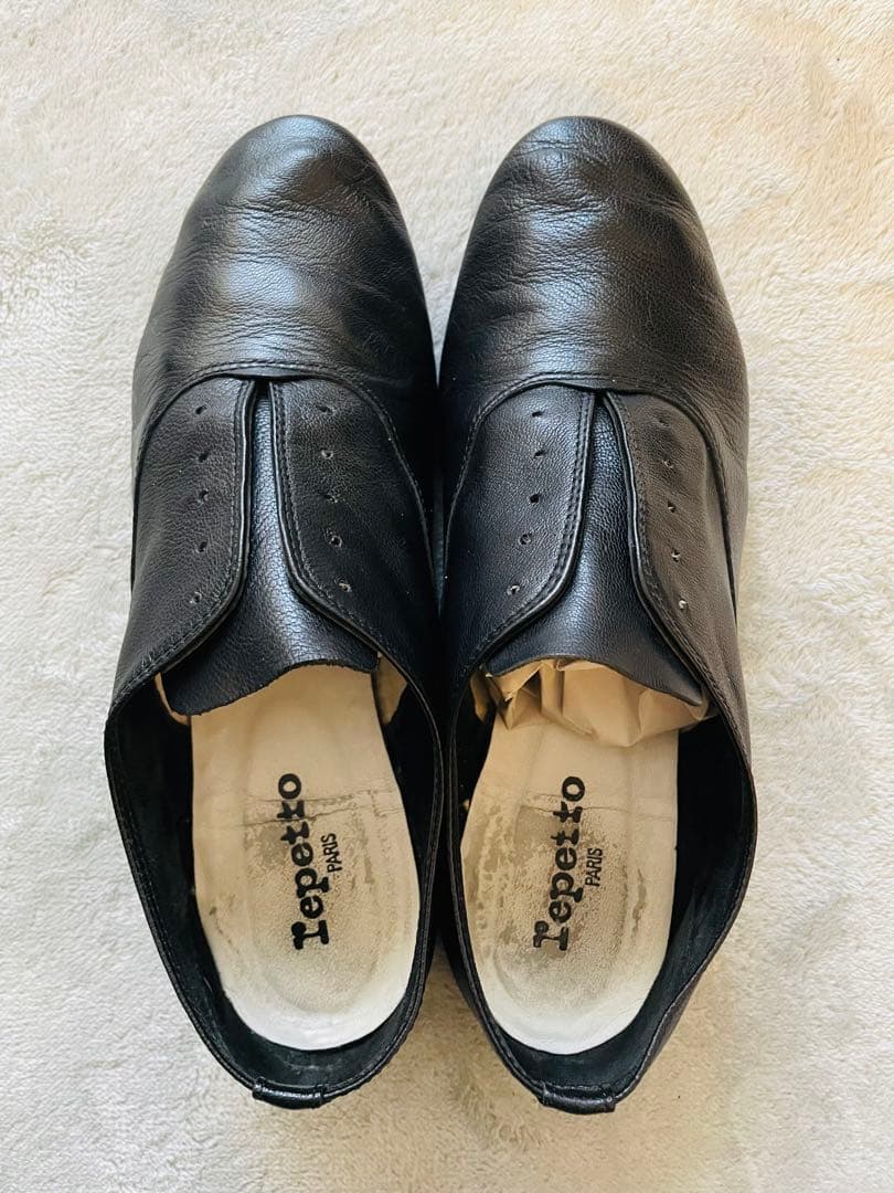 Repetto ZIZI 黒 レザー ドレスシューズ