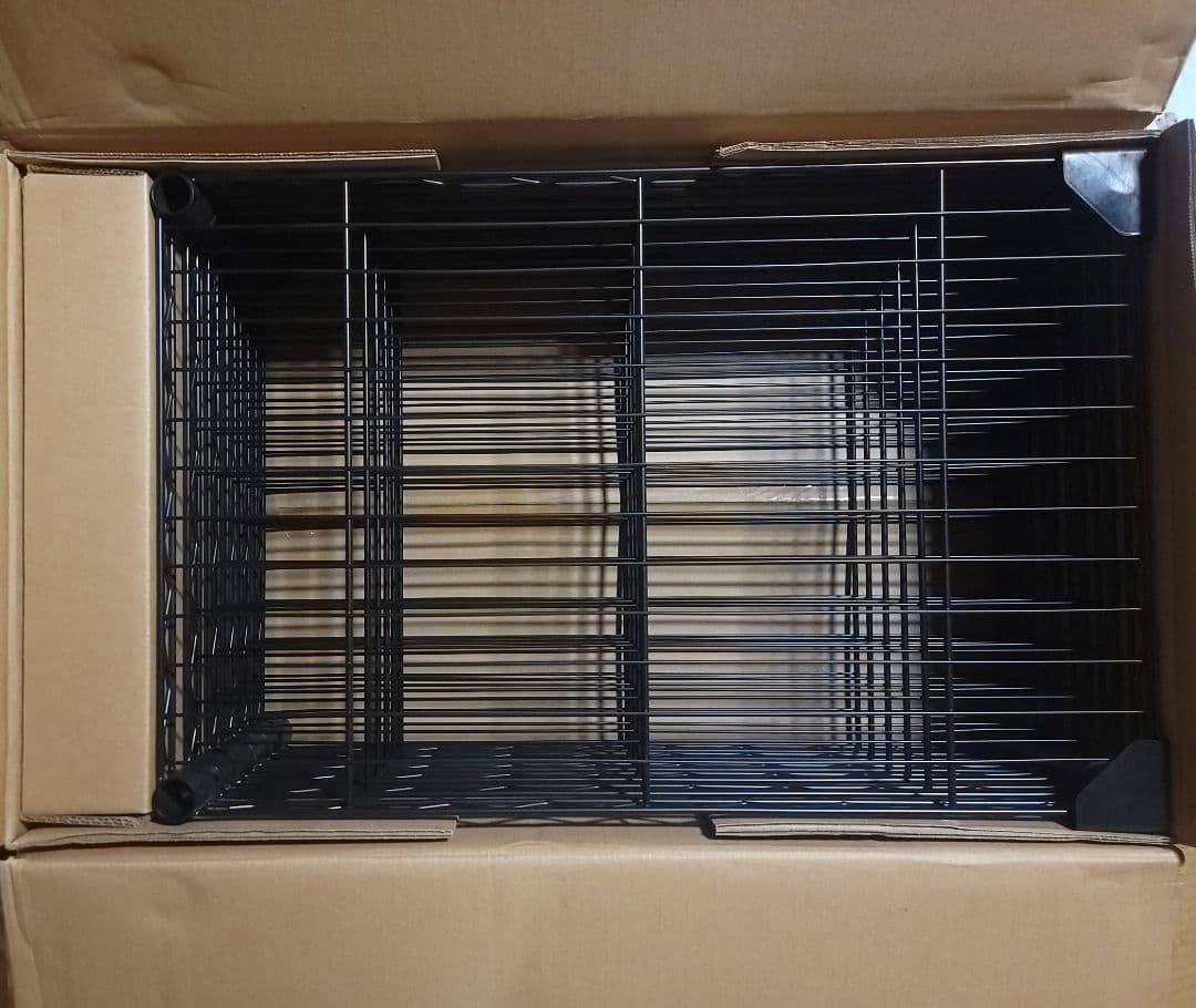 ハンガーラック 金属製 棚付き 突っ張り式 ブラック 幅180 高194