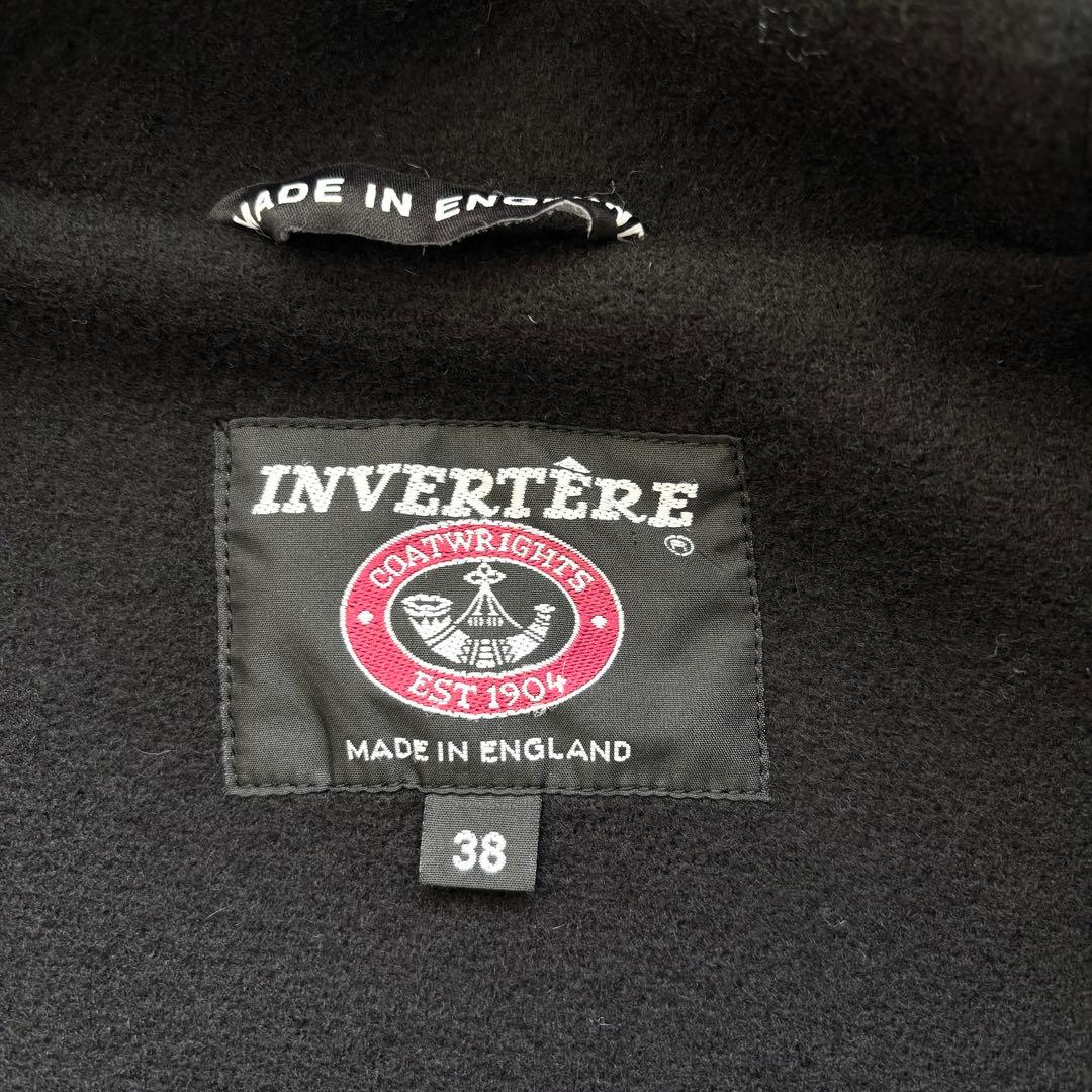 インバーティア ダッフルコート ジョシュアエリス 英国製 ブラック 38