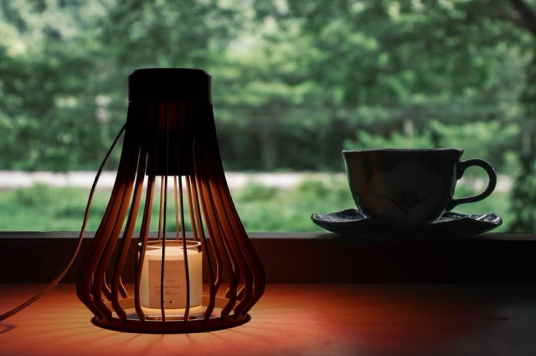 火を使わないキャンドルウォーマー　間接照明　アロマ　替え電球付き