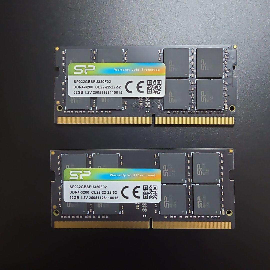ひ*ろ様 最終値下げです(TДT)SP 32GB２枚 DDR4 3200MHz