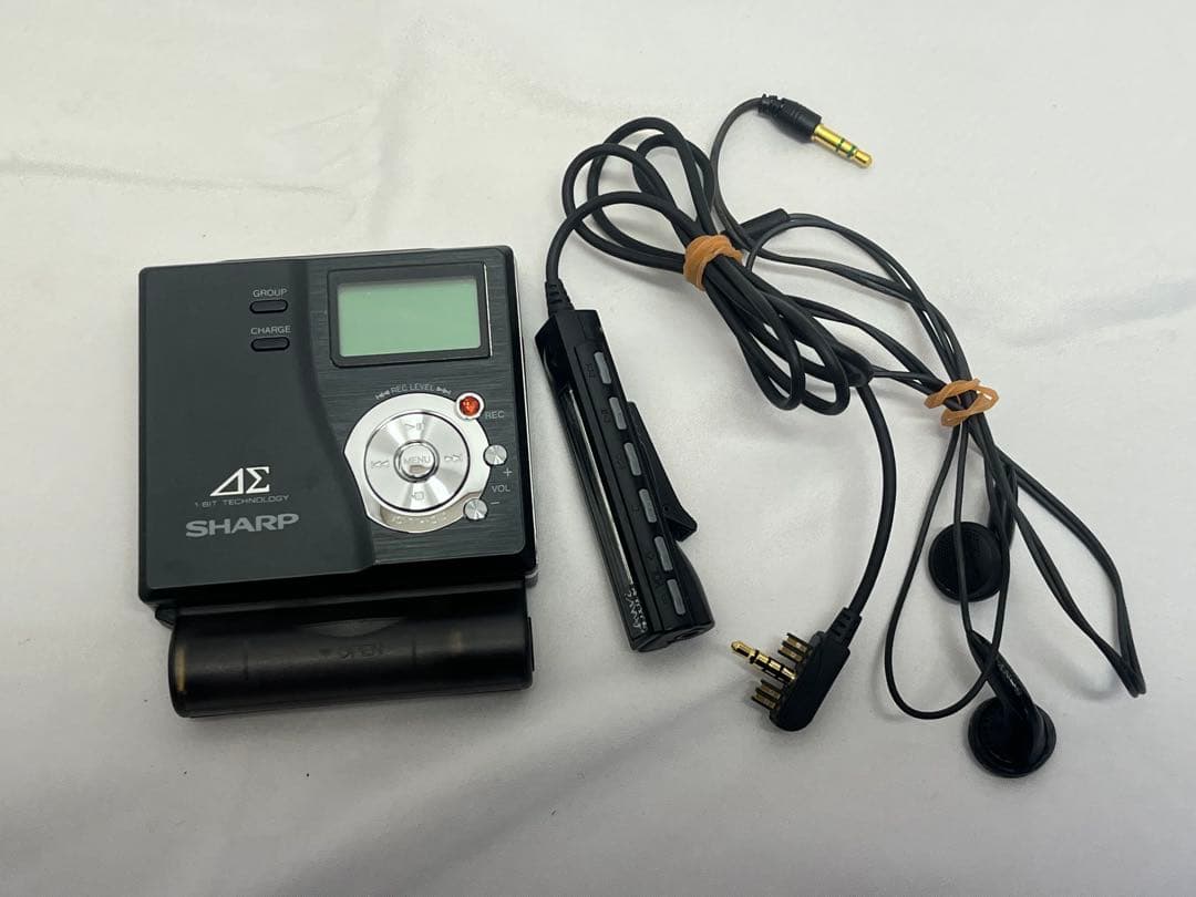 SHARP ポータブルMDレコーダー MD-DR77-B
