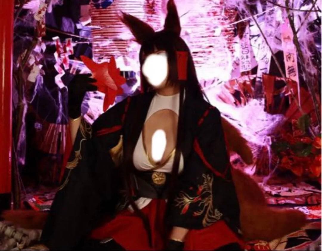 アズールレーン　赤城　コスプレ衣装+ウイッグ+靴+尻尾