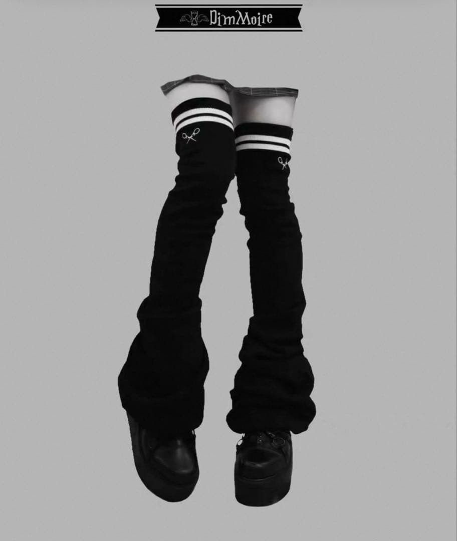 DimMoire学園ニーハイウォーマー　ブラック　黒