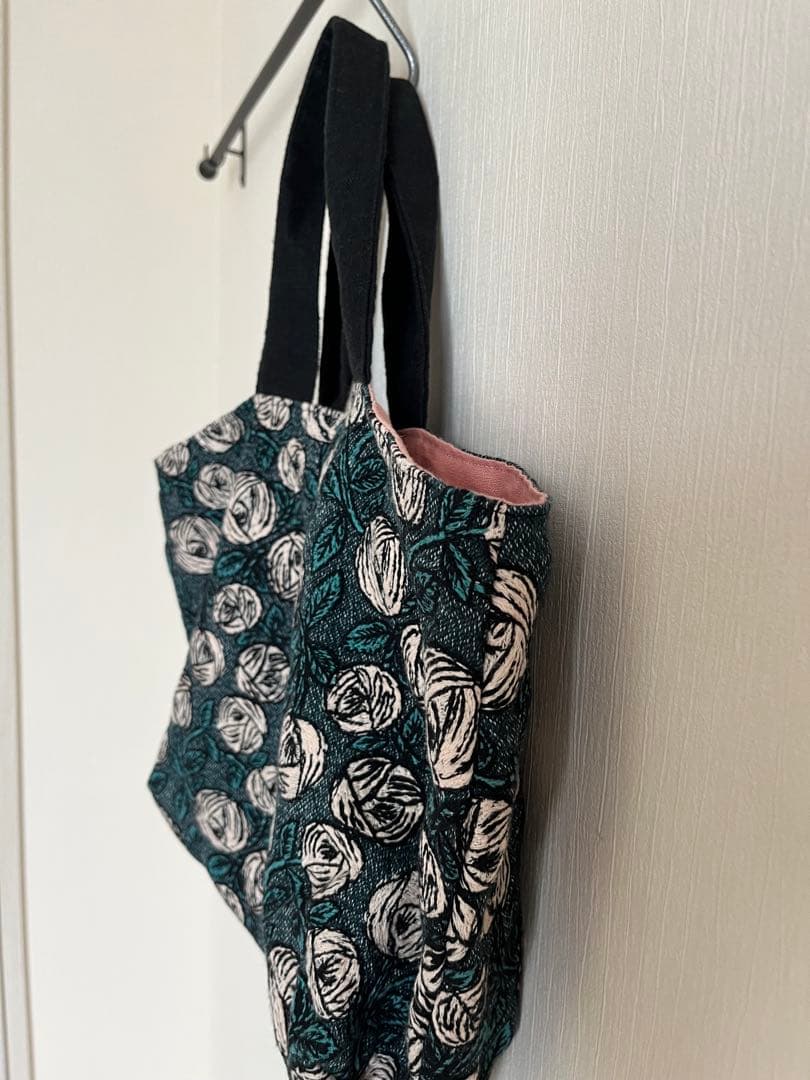 スッシーミナペルホネン ハンドメイド☆rosy blue greenトート