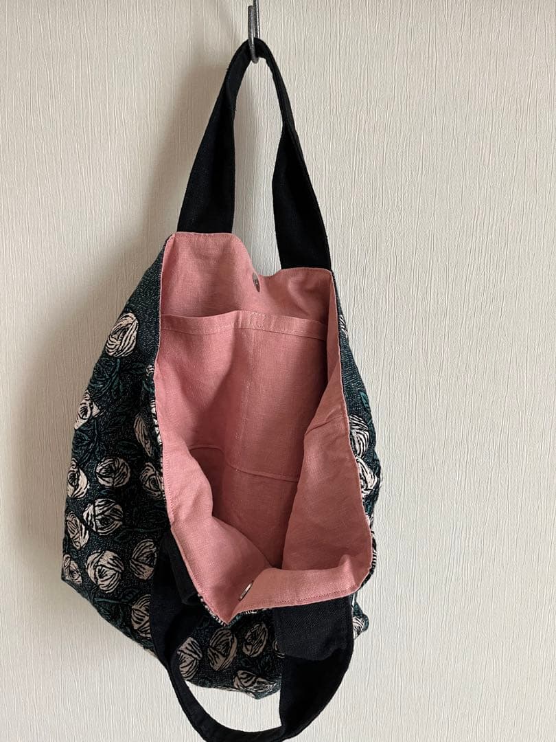 スッシーミナペルホネン ハンドメイド☆rosy blue greenトート