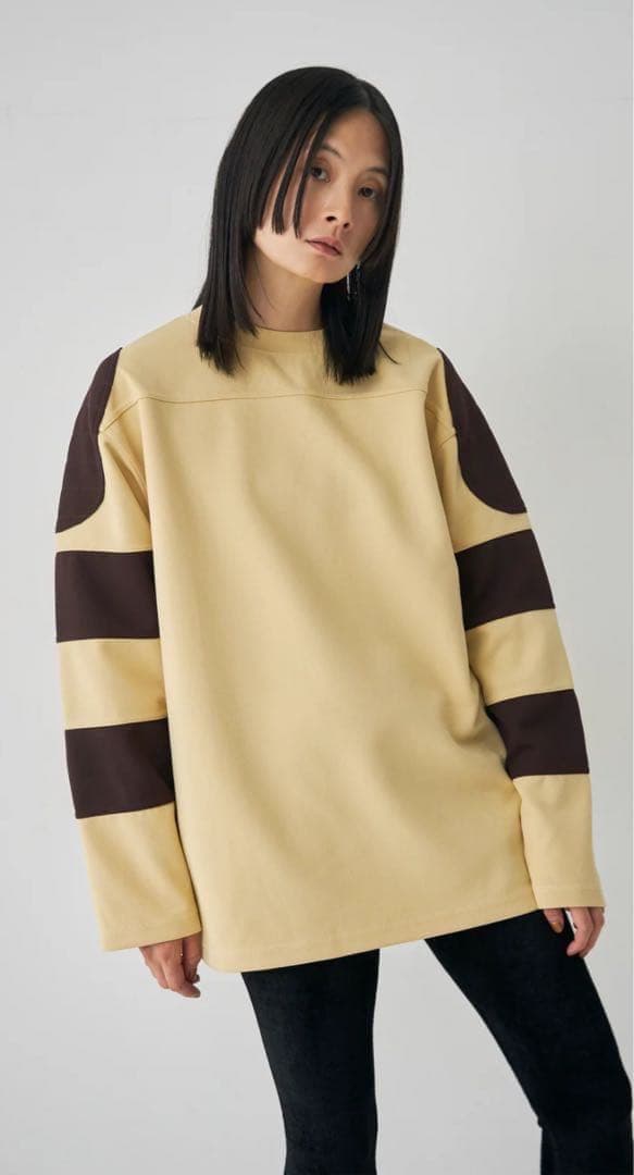 Mediam ミディアム football long tee ロンT トップス