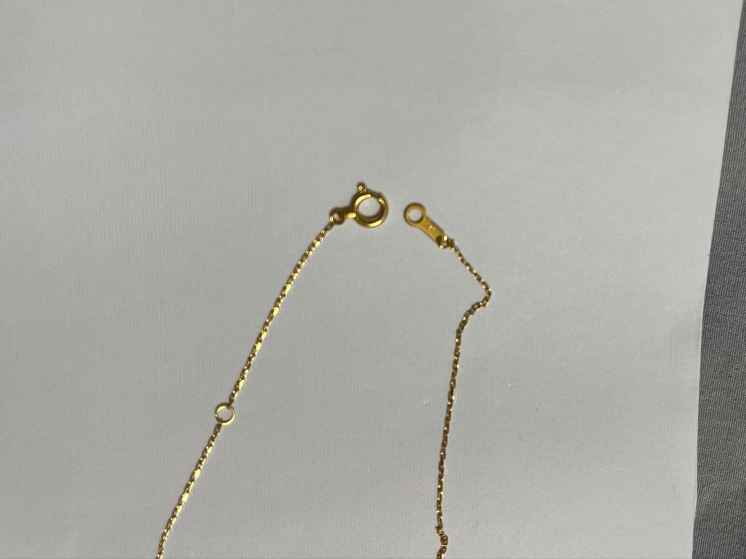 ete K18ダイヤモンド 0.1ct ネックレス ブライト ゴールド