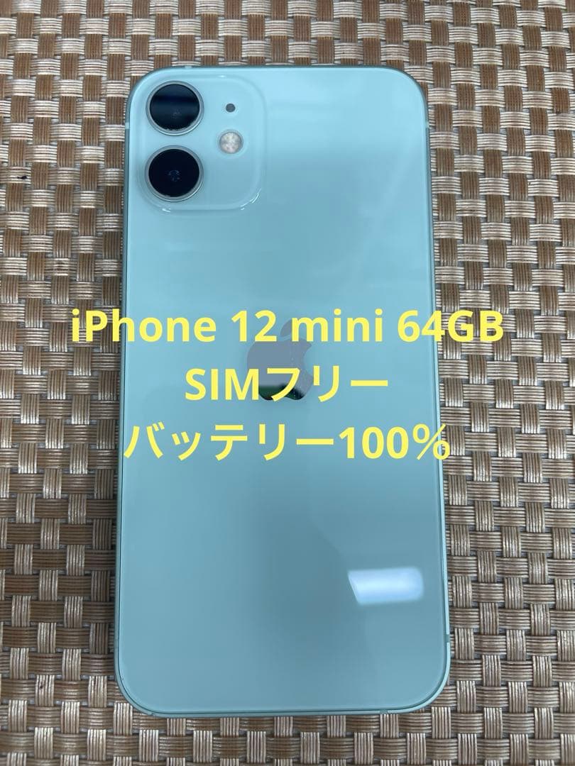 iPhone 12 mini 64 GBグリーンSIMフリー【5331】