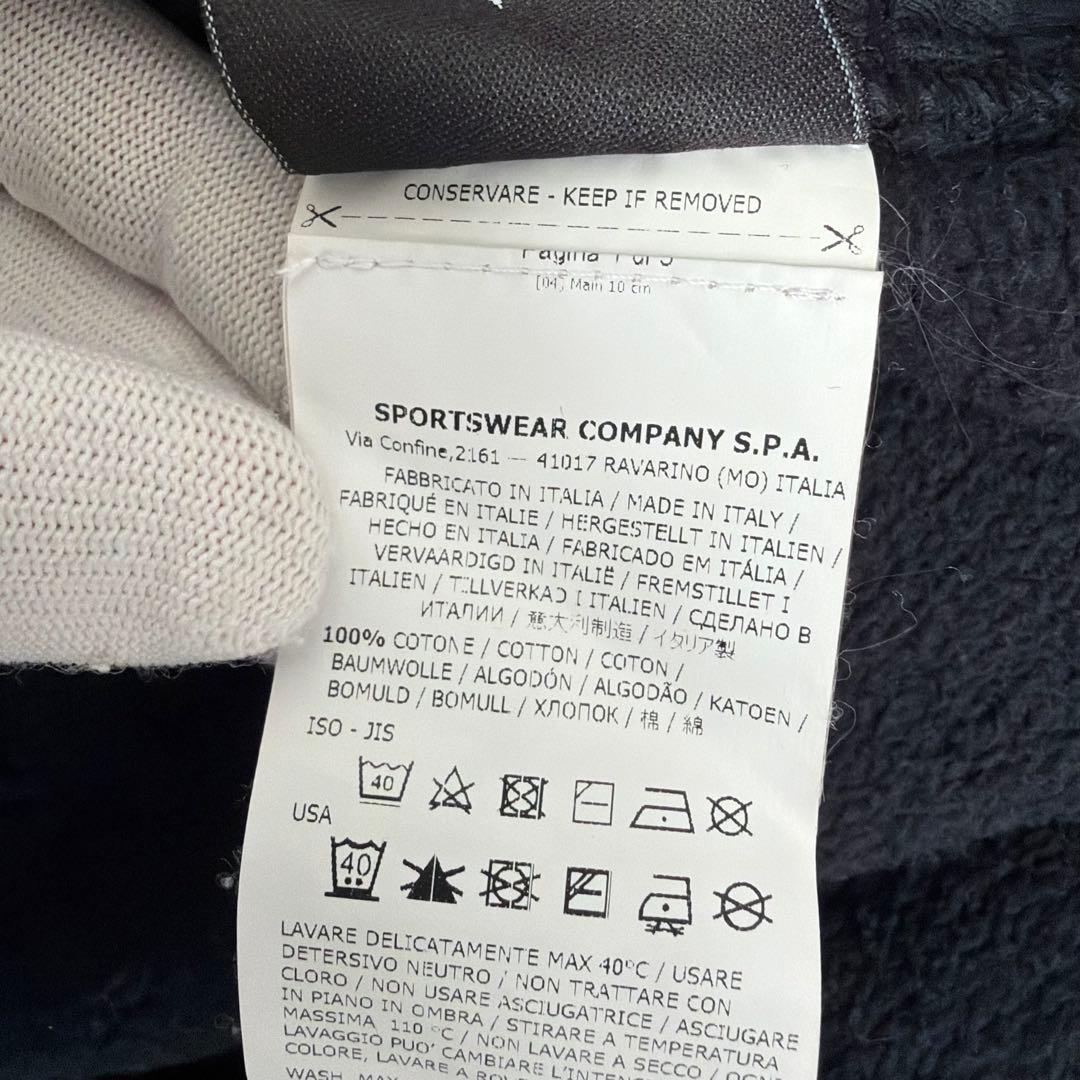 【美品✨Lサイズ】ストーンアイランド　トレーナー　ドッキング　黒　真贋済み