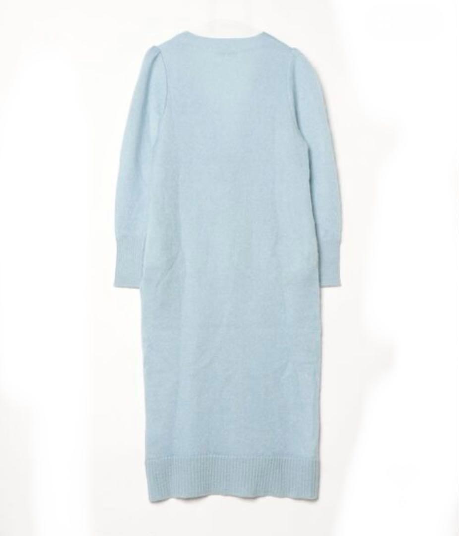 ボーダーズアットバルコニー　カーディガン￼ 水色 36