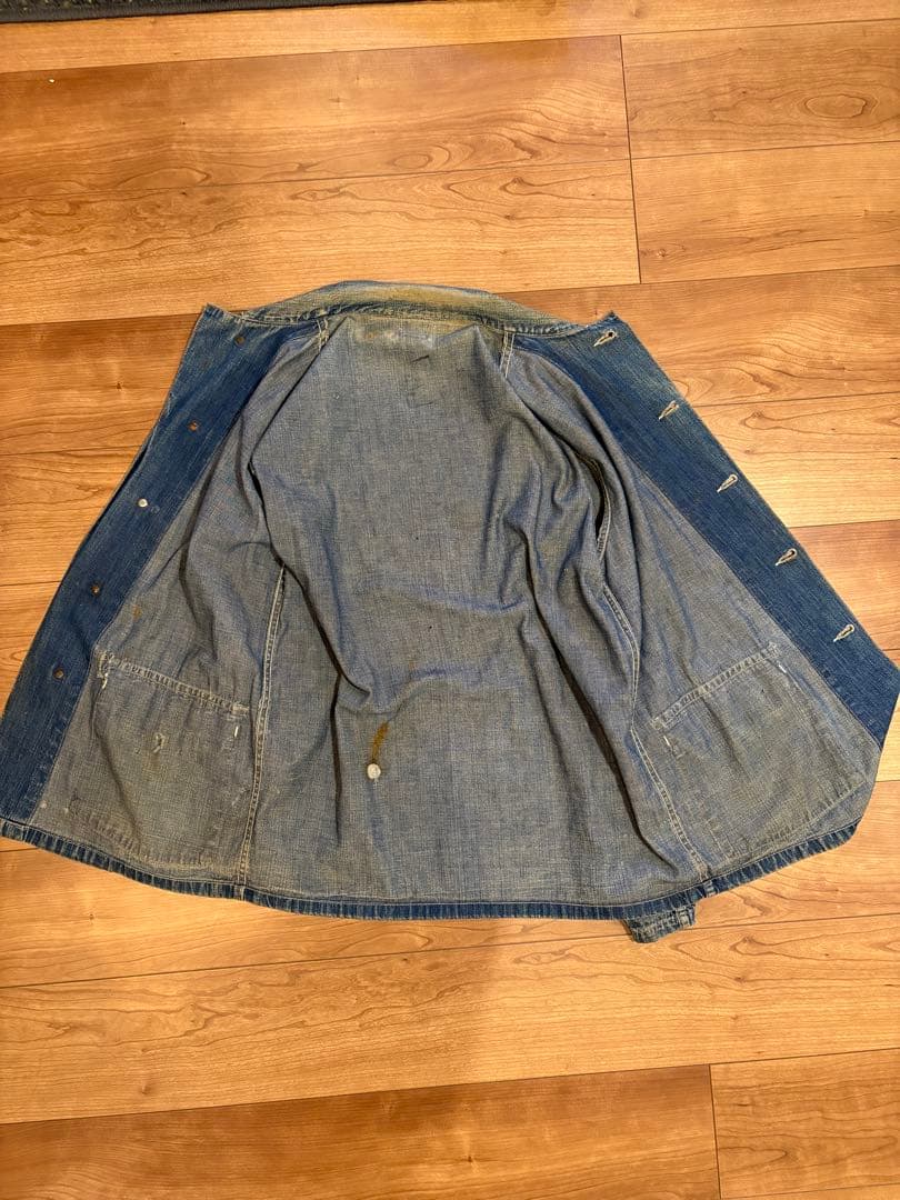 40s US ARMY デニムカバーオール　M-41 月桂樹ボタン