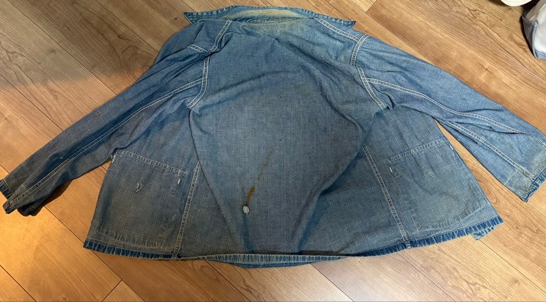 40s US ARMY デニムカバーオール　M-41 月桂樹ボタン