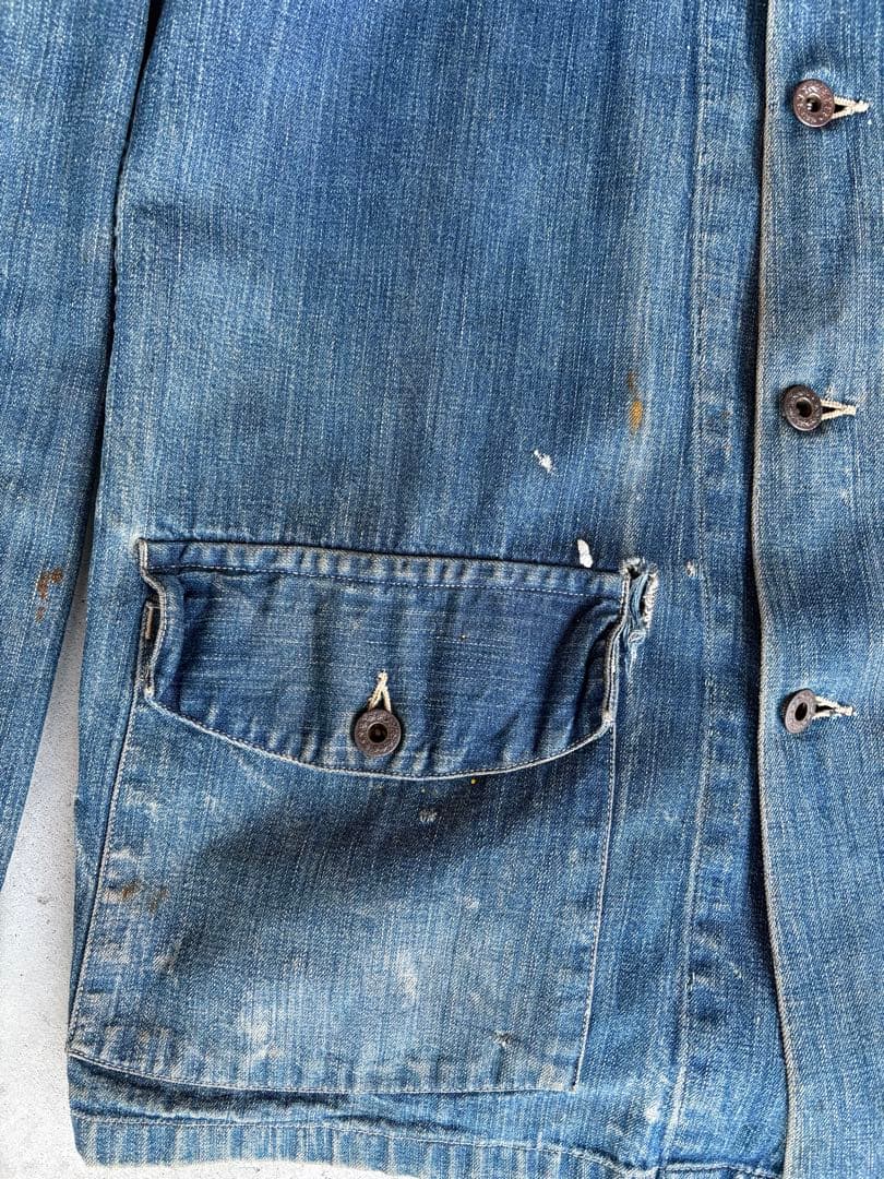 40s US ARMY デニムカバーオール　M-41 月桂樹ボタン