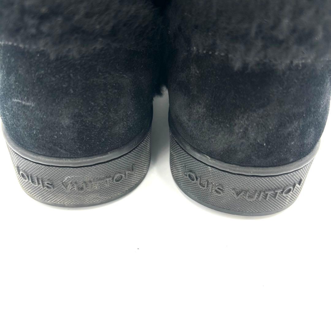 LOUIS VUITTON ルイヴィトン ムートンブーツ スエード ベルト LV