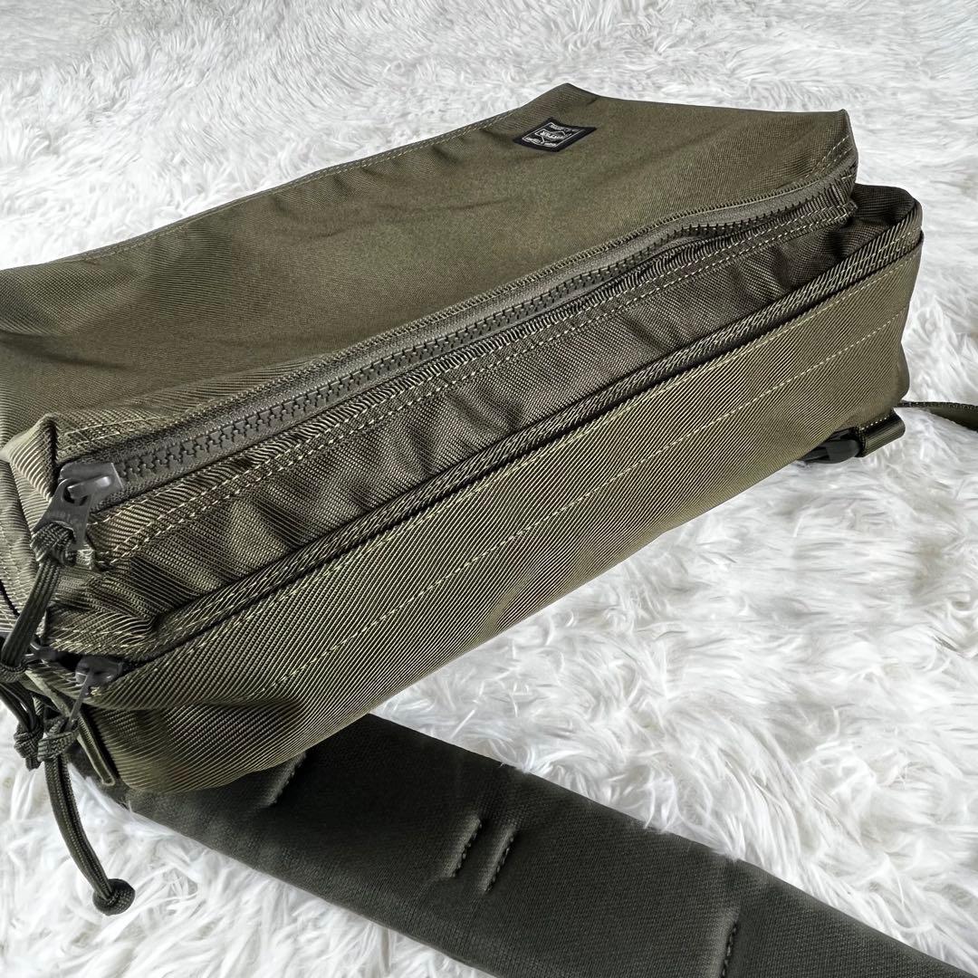 ✨極美品✨ PORTER UNIT スリングショルダーバッグ　カーキ