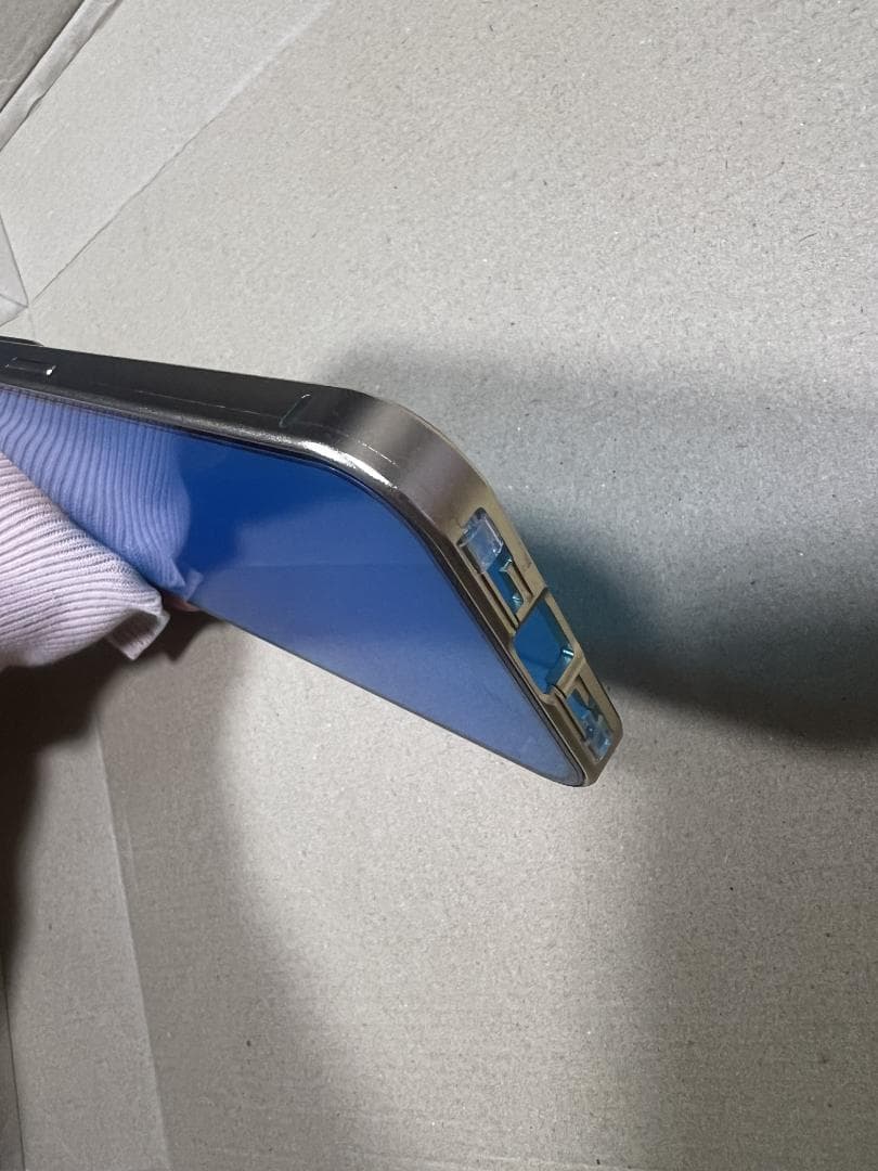 iPhone15pro カメラ保護両面クリアケース　ゴールド　スマホケース