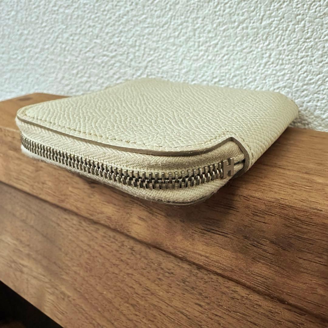エルメス アザップコンパクトミニ シルクイン 財布 箱付き A刻印