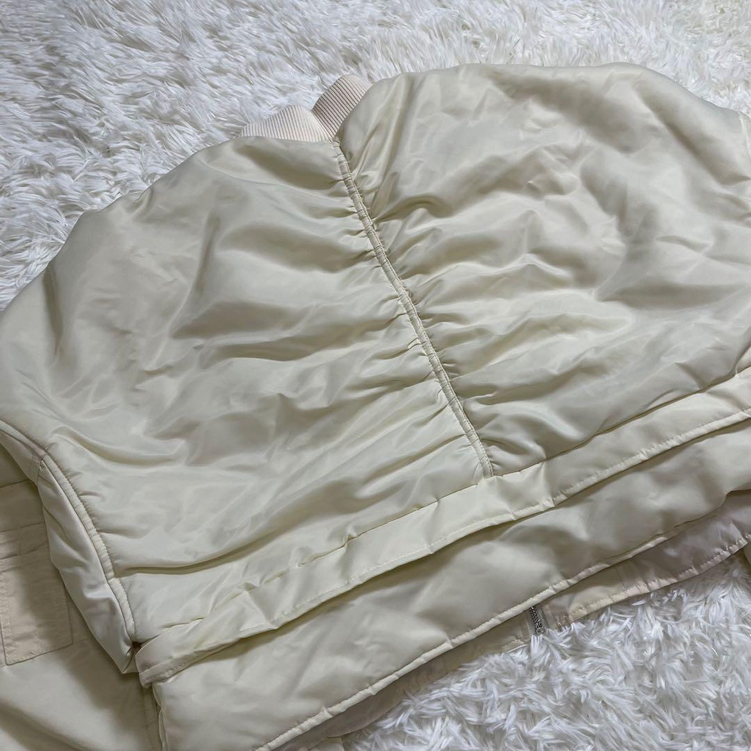 未使用タグ付き✨ solace ソレイス 短丈 MA-1ブルゾン アイボリー