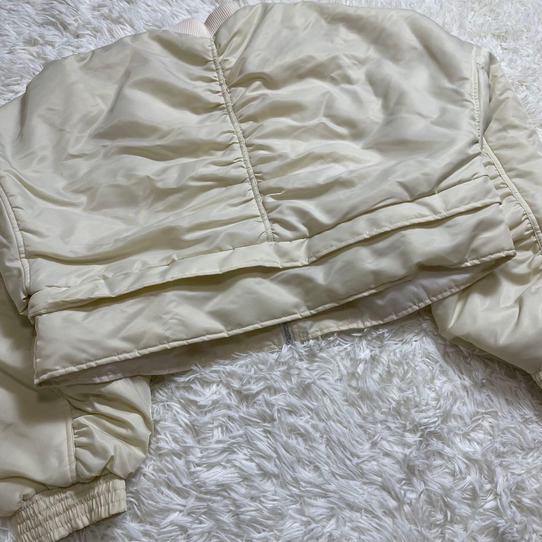 未使用タグ付き✨ solace ソレイス 短丈 MA-1ブルゾン アイボリー