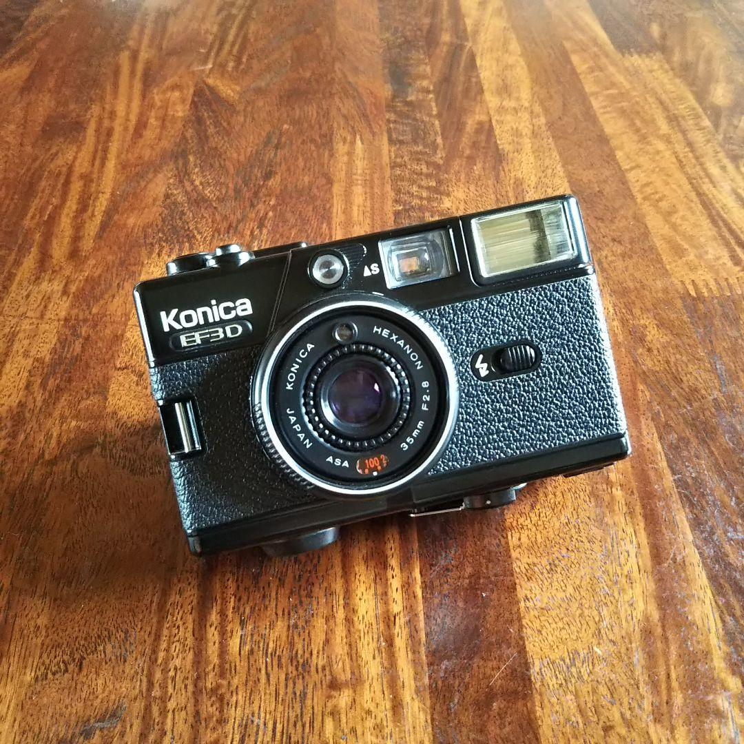 Konica コニカ c35 EF3D フィルムカメラ 正常動作品 ブラック