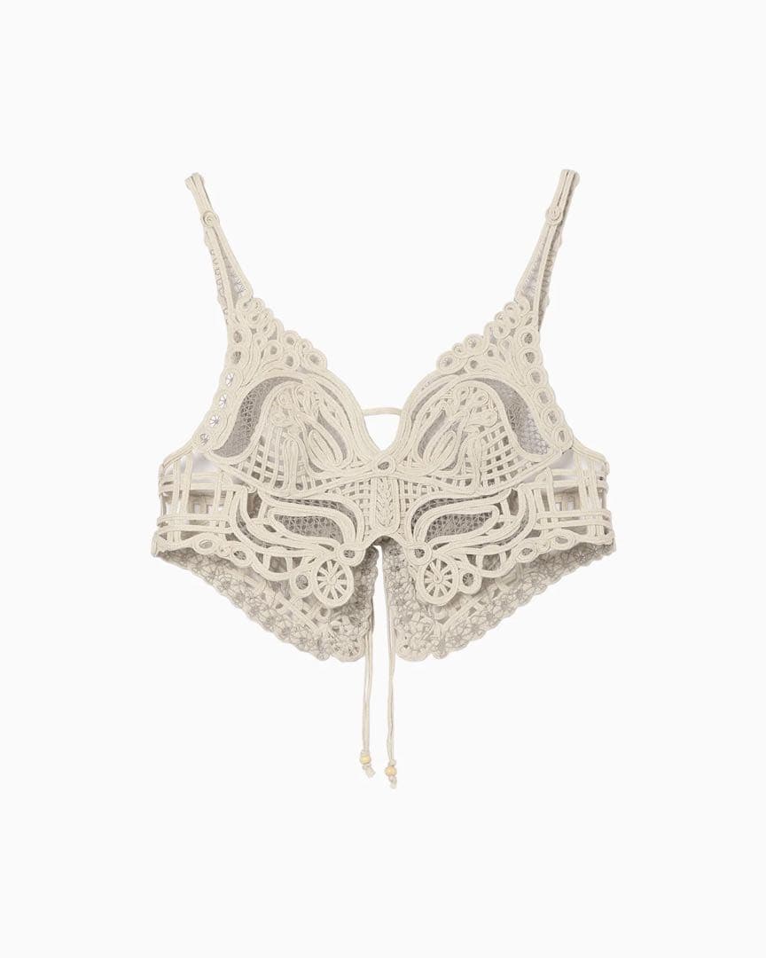 mame kurogouchi コード刺繍ベスト25SS