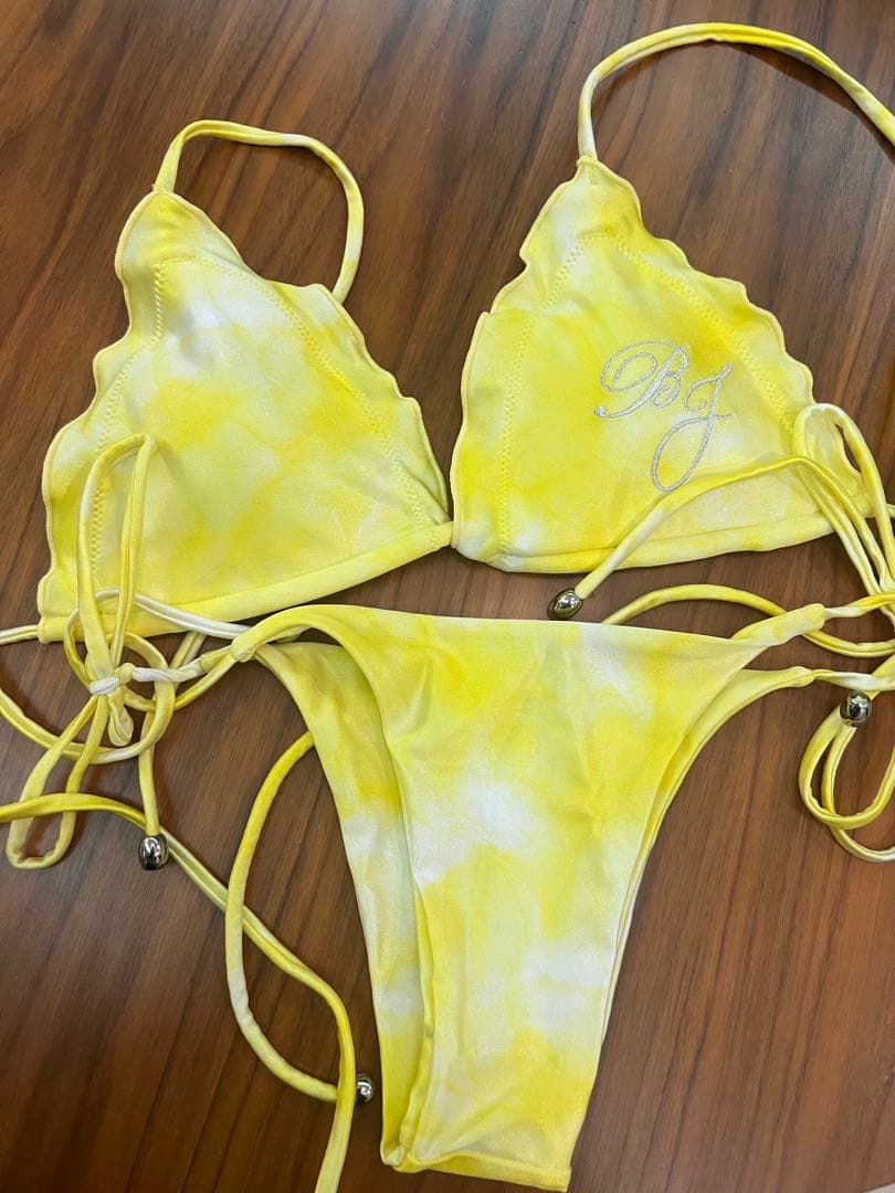 ベストボディジャパン公式水着 タイダイ柄イエロービキニ ＊Mサイズ