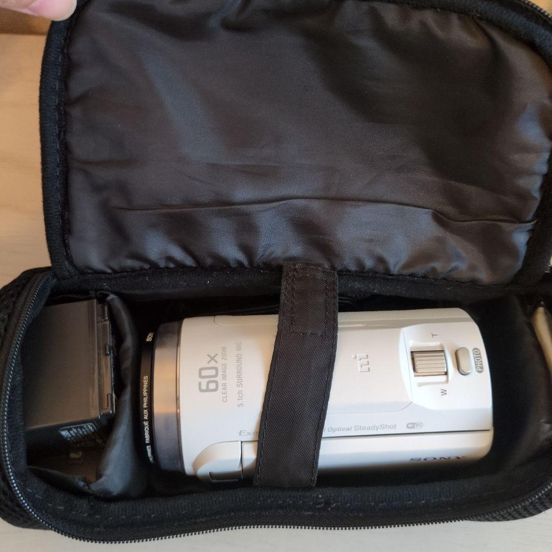 【美品】SONY HDR-CX680 ハンディカム ビデオカメラ ホワイト