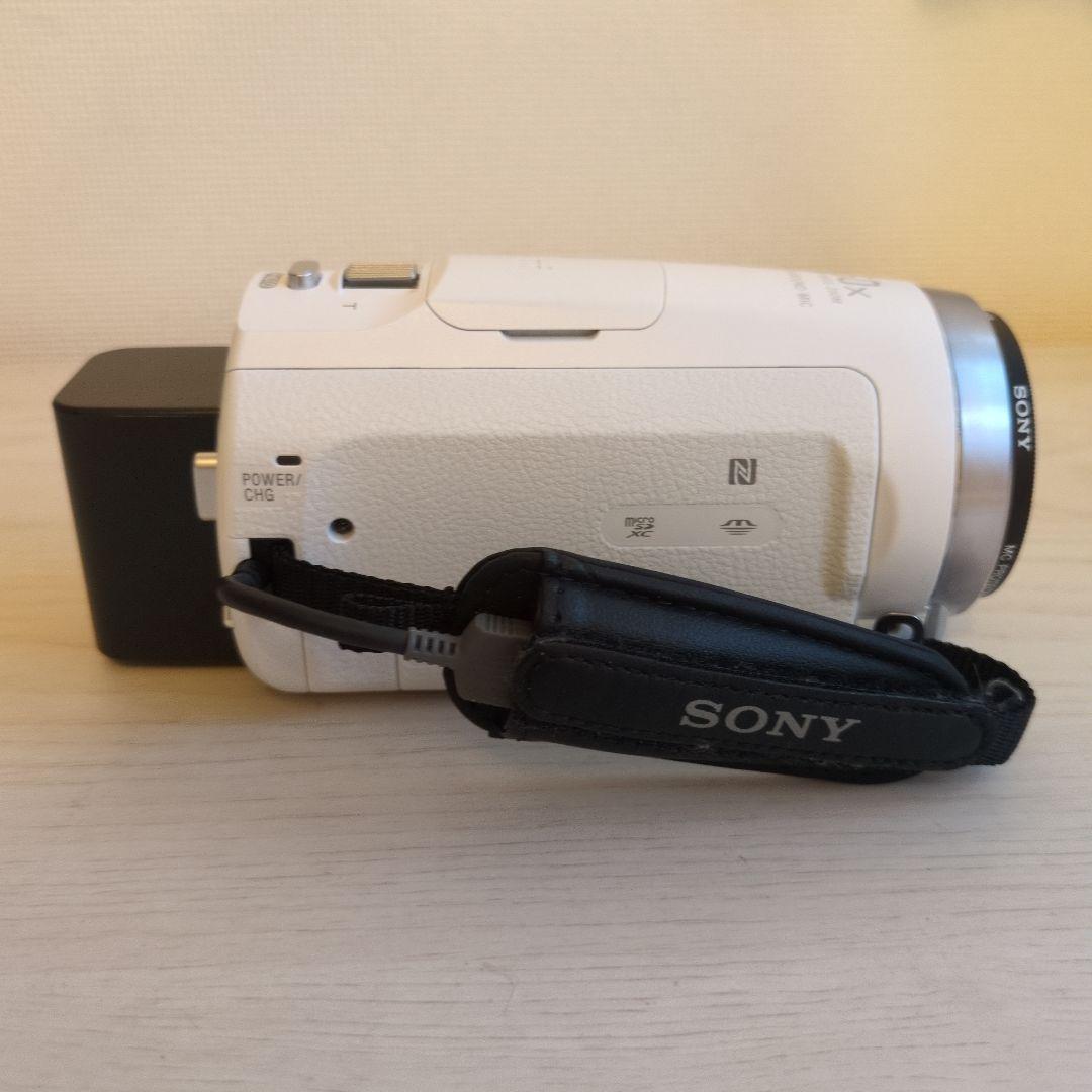 【美品】SONY HDR-CX680 ハンディカム ビデオカメラ ホワイト