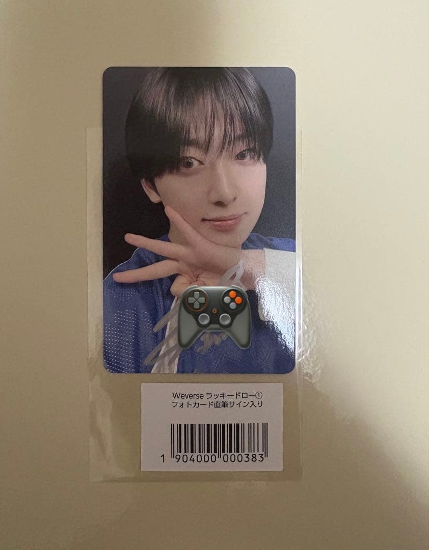 &TEAM エンティーム　FUMA フウマ weverse ラキドロ 直筆サイン