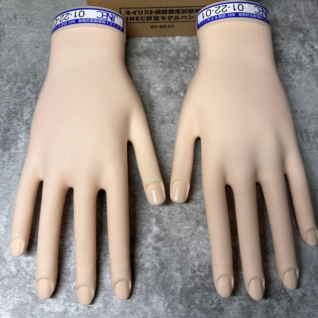 ネイリスト技能検定試験用JNEC認定モデルハンド両手