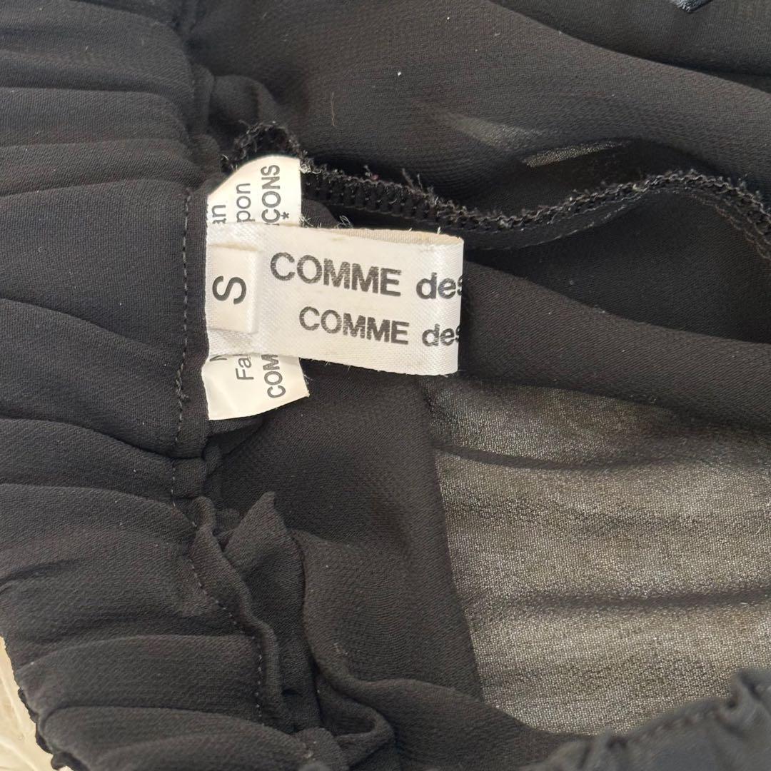 希少✨ コムデギャルソン アシンメトリー 変形 シアー パンツ S ブラック
