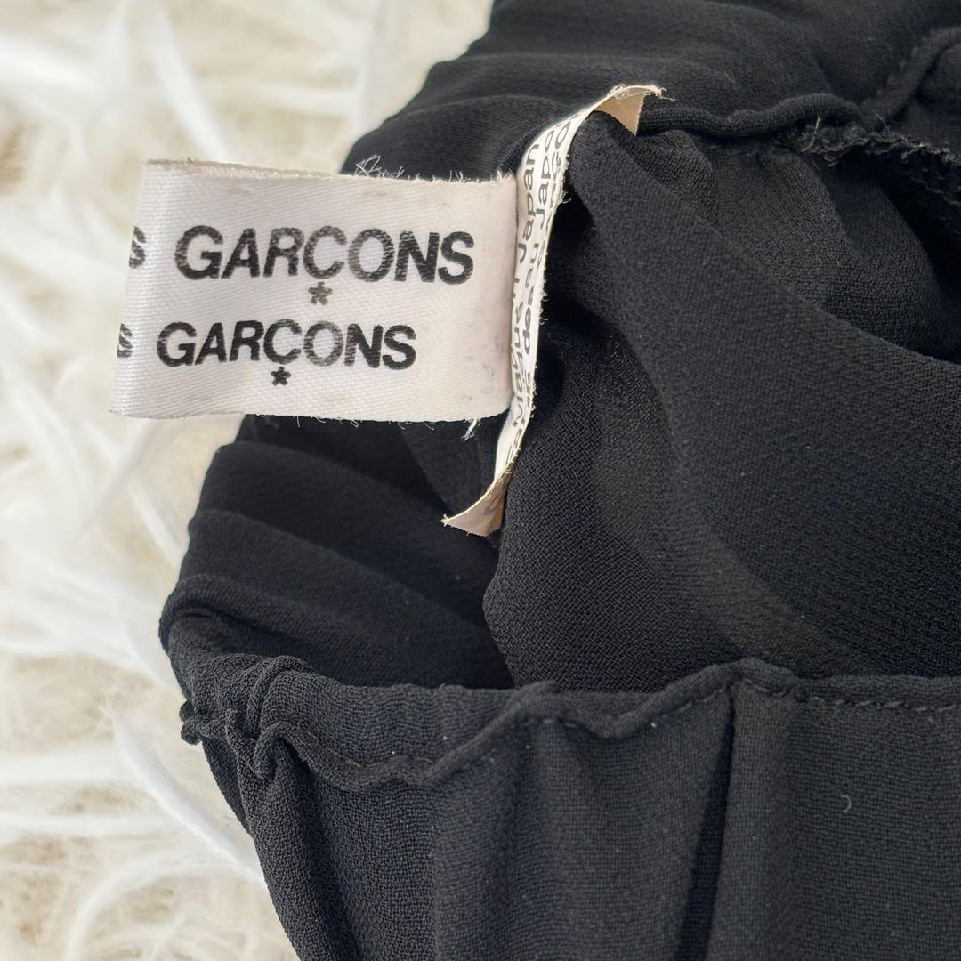 希少✨ コムデギャルソン アシンメトリー 変形 シアー パンツ S ブラック