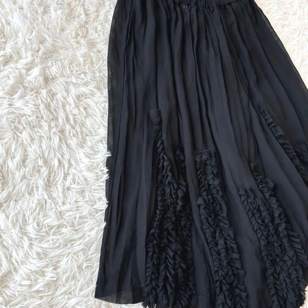 希少✨ コムデギャルソン アシンメトリー 変形 シアー パンツ S ブラック