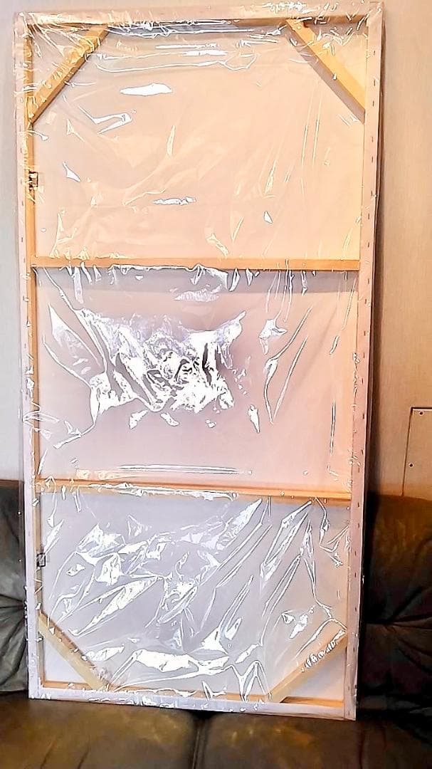 新品未使用 大きめアート 絵画 インテリア海外 白 抽象画 モダン ホテル