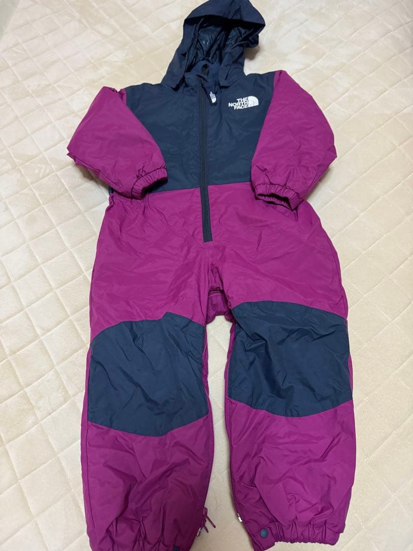 THE NORTH FACE スノーウェア 90cm ラベンダー ジャンプスーツ