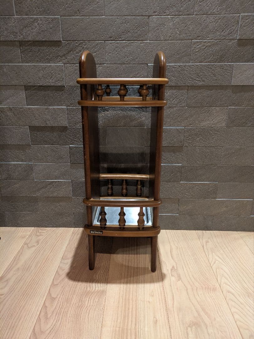 【karimoku 】カリモク 木製アンティーク調 傘立て スピンドルデザイン