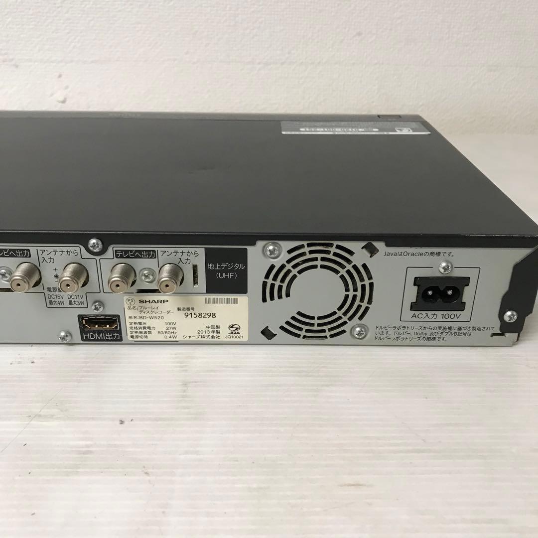 即日受渡❣️全国送料込SHARPブルーレイHDDレコーダーWチューナー12倍録画