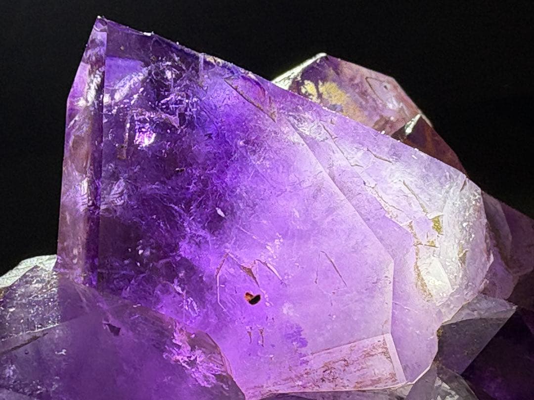 アメジスト　クラスター　美しい　トライゴーニック▽たくさん　レコードキーパー△