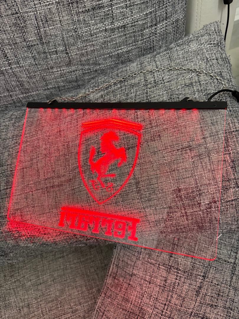 Ferrari LEDアクリルパネル 赤